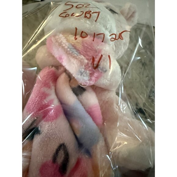 Little Beginnings Unicorn Plush w/Lovey Security Blanket Pink Floral Toy - Picture 8 of 9